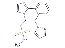 N-methyl-2-{2-[2-(1H-pyrazol-1-ylmethyl)phenyl]-1H-imidazol-1-yl}ethanesulfonamide