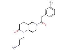 rel-(4aS,8aR)-1-(3-aminopropyl)-6-[(3-methylphenyl)acetyl]octahydro-1,6-naphthyridin-2(1H)-one hydrochloride