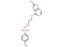4-methyl-N-{3-[(2-methyl[1,3]oxazolo[5,4-d]pyrimidin-7-yl)amino]propyl}benzenesulfonamide
