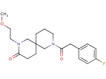 8-[(4-fluorophenyl)acetyl]-2-(2-methoxyethyl)-2,8-diazaspiro[5.5]undecan-3-one