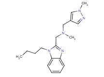 1-(1-butyl-1H-benzimidazol-2-yl)-N-methyl-N-[(1-methyl-1H-pyrazol-4-yl)methyl]methanamine