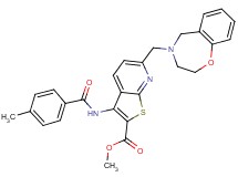 methyl 6-(2,3-dihydro-1,4-benzoxazepin-4(5H)-ylmethyl)-3-[(4-methylbenzoyl)amino]thieno[2,3-b]pyridine-2-carboxylate