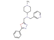 1-methyl-N-[(5-phenyl-1,3,4-oxadiazol-2-yl)methyl]-N-(3-pyridinylmethyl)-4-piperidinamine