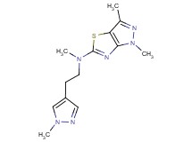 N,1,3-trimethyl-N-[2-(1-methyl-1H-pyrazol-4-yl)ethyl]-1H-pyrazolo[3,4-d][1,3]thiazol-5-amine