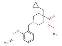 ethyl 1-[2-(allyloxy)benzyl]-4-(cyclopropylmethyl)-4-piperidinecarboxylate