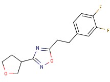 5-[2-(3,4-difluorophenyl)ethyl]-3-(tetrahydrofuran-3-yl)-1,2,4-oxadiazole