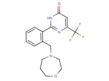 2-[2-(1,4-oxazepan-4-ylmethyl)phenyl]-6-(trifluoromethyl)pyrimidin-4(3H)-one
