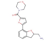 ({7-[5-(morpholin-4-ylcarbonyl)-2-furyl]-2,3-dihydro-1-benzofuran-2-yl}methyl)amine