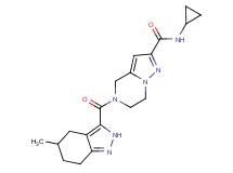 N-cyclopropyl-5-[(5-methyl-4,5,6,7-tetrahydro-2H-indazol-3-yl)carbonyl]-4,5,6,7-tetrahydropyrazolo[1,5-a]pyrazine-2-carboxamide