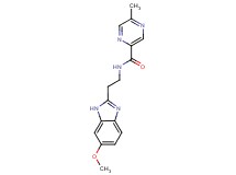 N-[2-(6-methoxy-1H-benzimidazol-2-yl)ethyl]-5-methyl-2-pyrazinecarboxamide trifluoroacetate