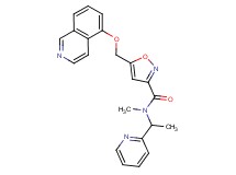 5-[(5-isoquinolinyloxy)methyl]-N-methyl-N-[1-(2-pyridinyl)ethyl]-3-isoxazolecarboxamide
