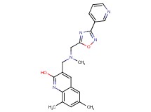 6,8-dimethyl-3-[(methyl{[3-(3-pyridinyl)-1,2,4-oxadiazol-5-yl]methyl}amino)methyl]-2-quinolinol