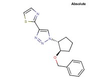 1-[(1R,2R)-2-(benzyloxy)cyclopentyl]-4-(1,3-thiazol-2-yl)-1H-1,2,3-triazole
