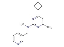 4-cyclobutyl-N,6-dimethyl-N-(pyridin-3-ylmethyl)pyrimidin-2-amine