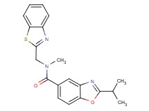 N-(1,3-benzothiazol-2-ylmethyl)-2-isopropyl-N-methyl-1,3-benzoxazole-5-carboxamide