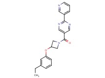 5-{[3-(3-ethylphenoxy)azetidin-1-yl]carbonyl}-2-pyridin-3-ylpyrimidine