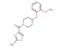 4-(2-methoxyphenoxy)-1-[(2-methyl-1,3-thiazol-4-yl)carbonyl]piperidine