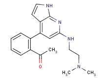 1-[2-(6-{[2-(dimethylamino)ethyl]amino}-1H-pyrrolo[2,3-b]pyridin-4-yl)phenyl]ethanone