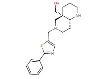 [(4aS*,8aR*)-6-[(2-phenyl-1,3-thiazol-5-yl)methyl]octahydro-1,6-naphthyridin-4a(2H)-yl]methanol