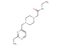 N-ethyl-2-{4-[(2-ethylpyrimidin-4-yl)methyl]piperazin-1-yl}acetamide