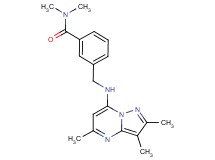 N,N-dimethyl-3-{[(2,3,5-trimethylpyrazolo[1,5-a]pyrimidin-7-yl)amino]methyl}benzamide