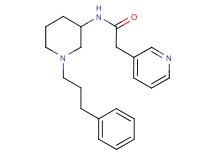 N-[1-(3-phenylpropyl)-3-piperidinyl]-2-(3-pyridinyl)acetamide