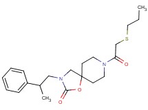 3-(2-phenylpropyl)-8-[(propylthio)acetyl]-1-oxa-3,8-diazaspiro[4.5]decan-2-one