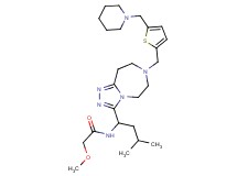 2-methoxy-N-[3-methyl-1-(7-{[5-(1-piperidinylmethyl)-2-thienyl]methyl}-6,7,8,9-tetrahydro-5H-[1,2,4]triazolo[4,3-d][1,4]diazepin-3-yl)butyl]acetamide