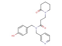 N-(4-hydroxybenzyl)-3-(2-oxopiperidin-1-yl)-N-(pyridin-3-ylmethyl)propanamide