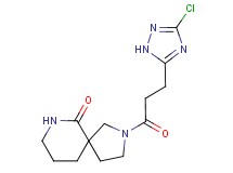 2-[3-(3-chloro-1H-1,2,4-triazol-5-yl)propanoyl]-2,7-diazaspiro[4.5]decan-6-one