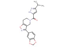 3-(1,3-benzodioxol-5-yl)-5-[(3-isopropyl-1H-pyrazol-5-yl)carbonyl]-4,5,6,7-tetrahydroisoxazolo[4,5-c]pyridine