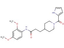 N-(2,4-dimethoxyphenyl)-3-[1-(1H-pyrrol-2-ylcarbonyl)piperidin-4-yl]propanamide