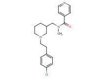 N-({1-[2-(4-chlorophenyl)ethyl]-3-piperidinyl}methyl)-N-methylisonicotinamide