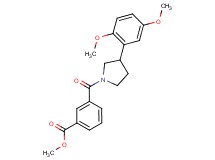 methyl 3-{[3-(2,5-dimethoxyphenyl)-1-pyrrolidinyl]carbonyl}benzoate