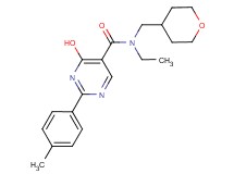 N-ethyl-4-hydroxy-2-(4-methylphenyl)-N-(tetrahydro-2H-pyran-4-ylmethyl)pyrimidine-5-carboxamide