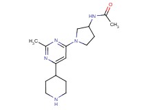 N-[1-(2-methyl-6-piperidin-4-ylpyrimidin-4-yl)pyrrolidin-3-yl]acetamide