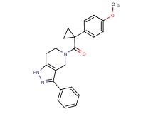 5-{[1-(4-methoxyphenyl)cyclopropyl]carbonyl}-3-phenyl-4,5,6,7-tetrahydro-1H-pyrazolo[4,3-c]pyridine