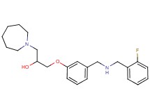 1-(1-azepanyl)-3-(3-{[(2-fluorobenzyl)amino]methyl}phenoxy)-2-propanol