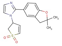 2-(2,2-dimethyl-2,3-dihydro-1-benzofuran-5-yl)-1-(1,1-dioxido-2,3-dihydro-3-thienyl)-1H-imidazole