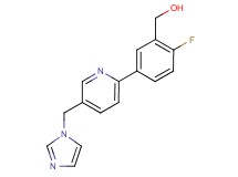 {2-fluoro-5-[5-(1H-imidazol-1-ylmethyl)pyridin-2-yl]phenyl}methanol