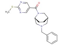 (1S*,5R*)-3-benzyl-6-{[2-(methylthio)-5-pyrimidinyl]carbonyl}-3,6-diazabicyclo[3.2.2]nonane