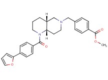 methyl 4-{[(4aR*,8aS*)-1-[4-(2-furyl)benzoyl]octahydro-1,6-naphthyridin-6(2H)-yl]methyl}benzoate