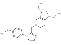 (1-ethyl-5-{[1-(4-methoxyphenyl)-1H-imidazol-2-yl]methyl}-4,5,6,7-tetrahydro-1H-pyrazolo[4,3-c]pyridin-3-yl)methanol