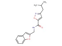 N-(1-benzofuran-2-ylmethyl)-3-isobutyl-5-isoxazolecarboxamide