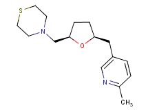 4-({(2R*,5S*)-5-[(6-methylpyridin-3-yl)methyl]tetrahydrofuran-2-yl}methyl)thiomorpholine