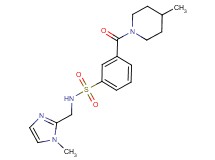 N-[(1-methyl-1H-imidazol-2-yl)methyl]-3-[(4-methylpiperidin-1-yl)carbonyl]benzenesulfonamide