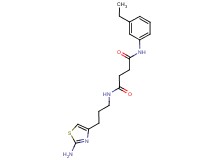 N-[3-(2-amino-1,3-thiazol-4-yl)propyl]-N'-(3-ethylphenyl)succinamide