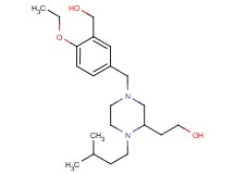 2-[4-[4-ethoxy-3-(hydroxymethyl)benzyl]-1-(3-methylbutyl)-2-piperazinyl]ethanol