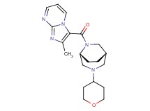 2-methyl-3-{[(1S*,5R*)-3-(tetrahydro-2H-pyran-4-yl)-3,6-diazabicyclo[3.2.2]non-6-yl]carbonyl}imidazo[1,2-a]pyrimidine