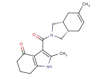 2-methyl-3-{[(3aR*,7aS*)-5-methyl-1,3,3a,4,7,7a-hexahydro-2H-isoindol-2-yl]carbonyl}-1,5,6,7-tetrahydro-4H-indol-4-one